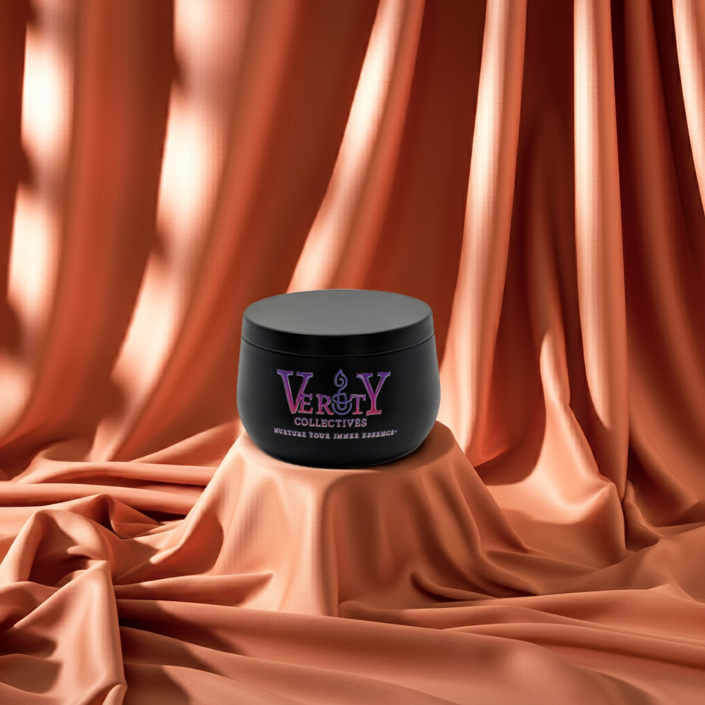 Luxury Black Curved Tin Soy Candle