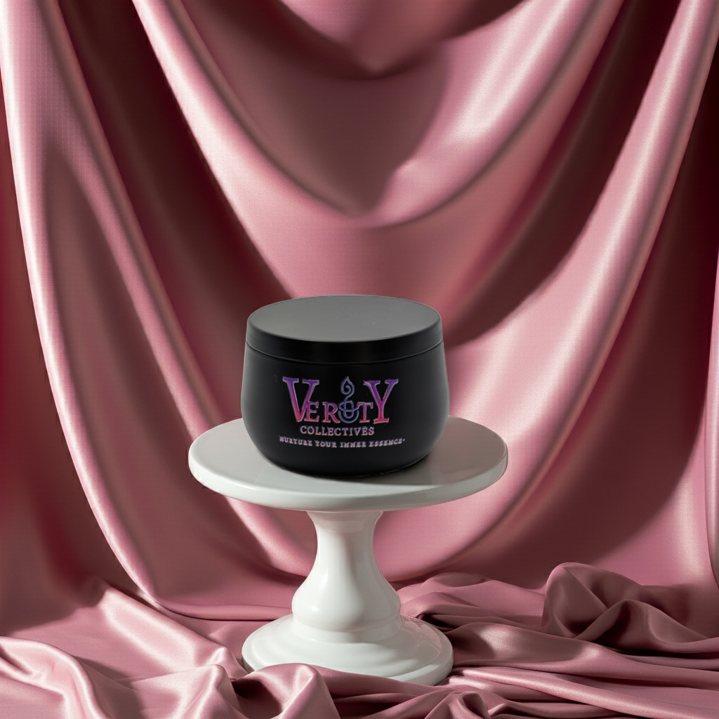 Luxury Black Curved Tin Soy Candle