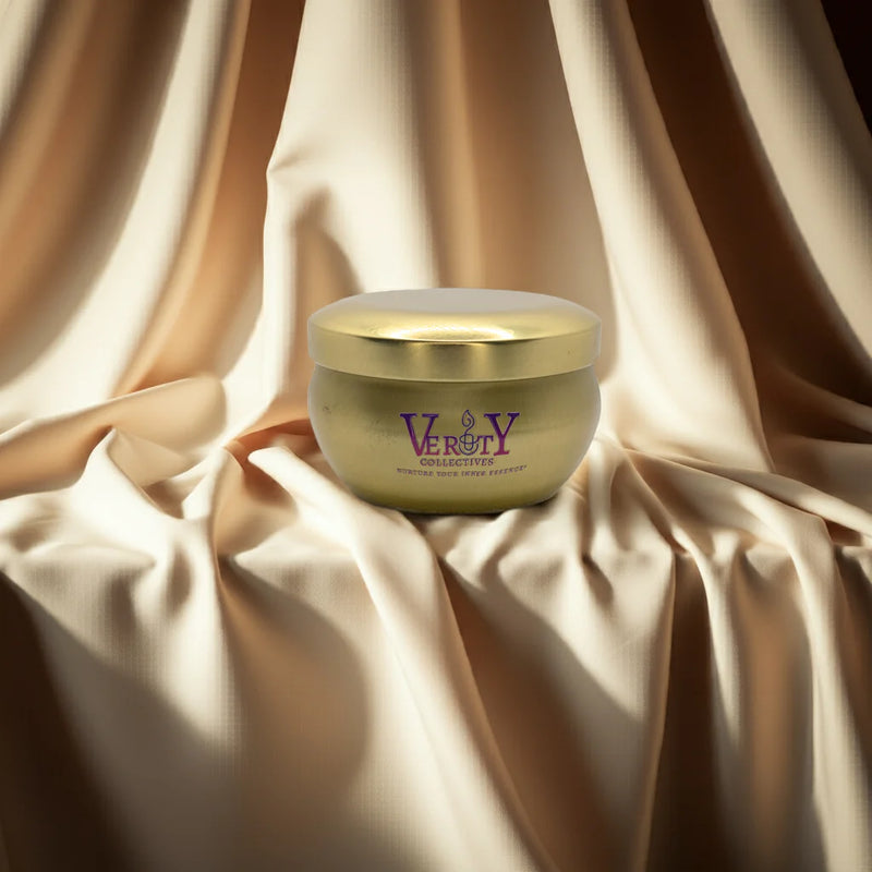 Honey Scented Gold Tin Soy Wax Candle