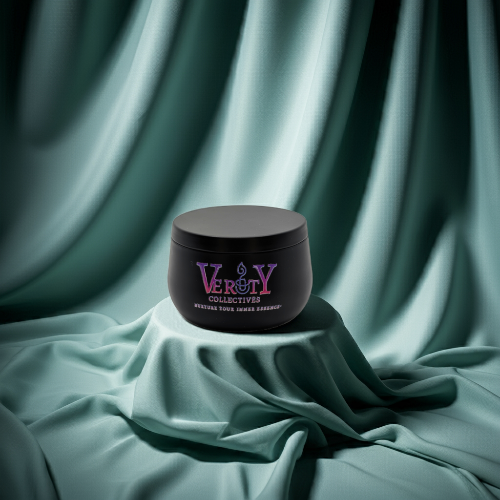 Luxury Black Curved Tin Soy Candle
