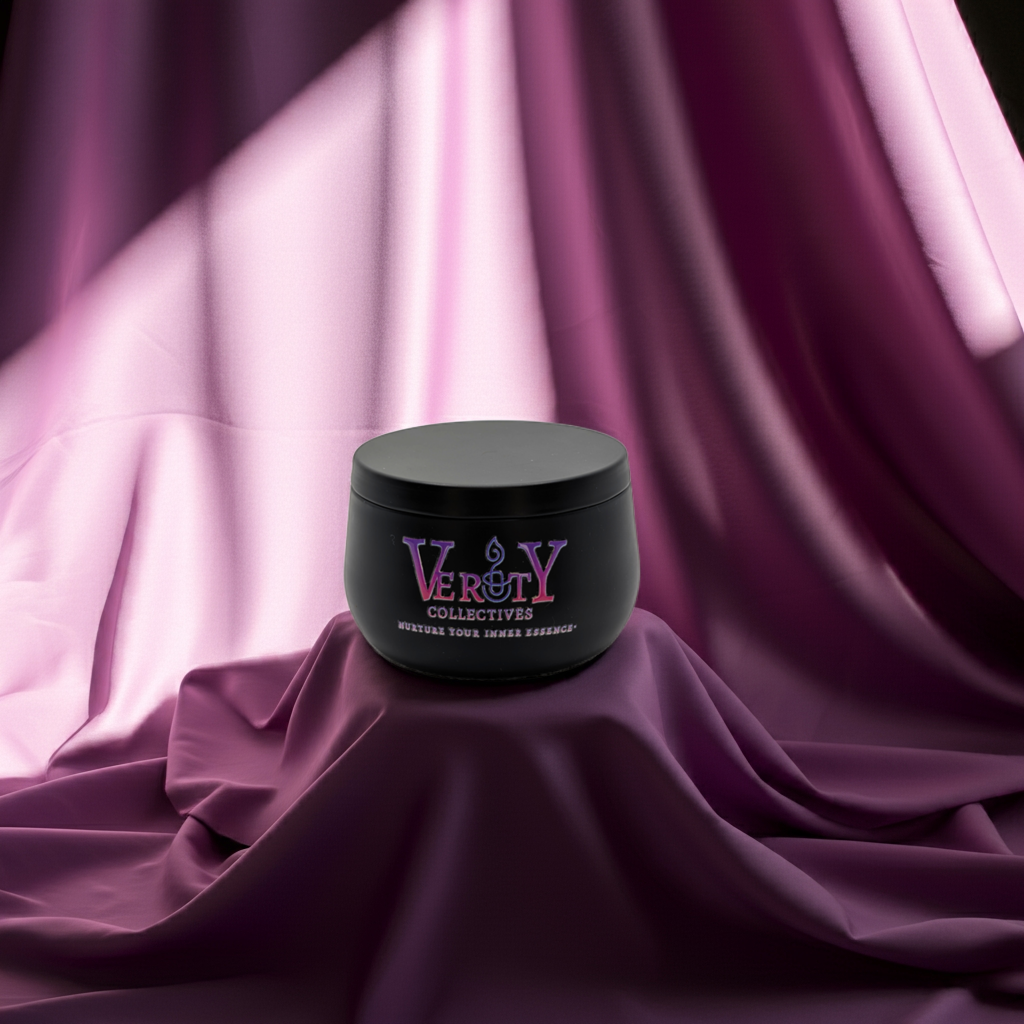 Luxury Black Curved Tin Soy Candle