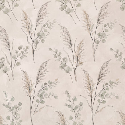 Botanical Pampas Grass Wall Art for Calm, Peaceful Decor