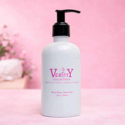 Natural Fragrance Body Wash & Liquid Hand Soap | Gentle Organic Cleanser for Dry & Sensitive Skin