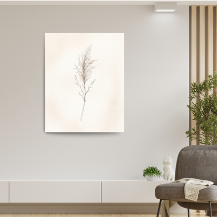 Eucalyptus Line Art Print for Minimalist Calm Decor