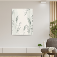 Grass & Eucalyptus Scene Print for Calm Spaces