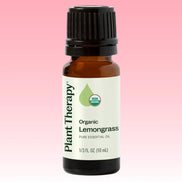 Lemongrass organic essential oil for diffuser and natural aromatherapy