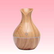 Light wood ultrasonic essential oil diffuser with cool mist humidifier