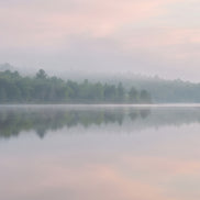 Misty Dawn Lake 3 Piece Canvas Wall Art Set