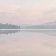 Misty Dawn Lake 3 Piece Canvas Wall Art Set