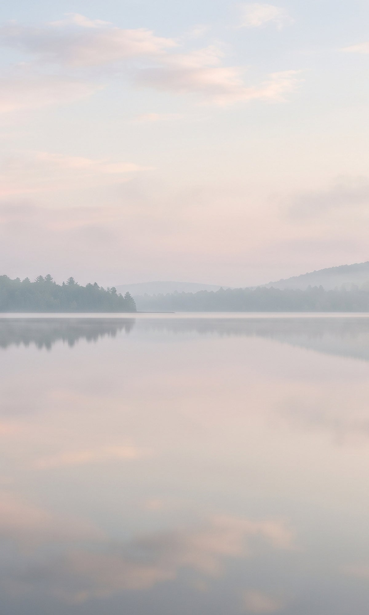 Misty Dawn Lake 3 Piece Canvas Wall Art Set