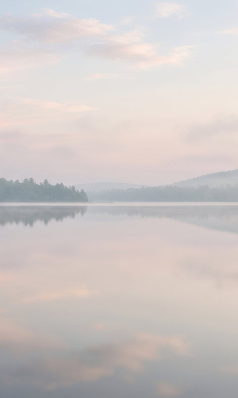 Misty Dawn Lake 3 Piece Canvas Wall Art Set