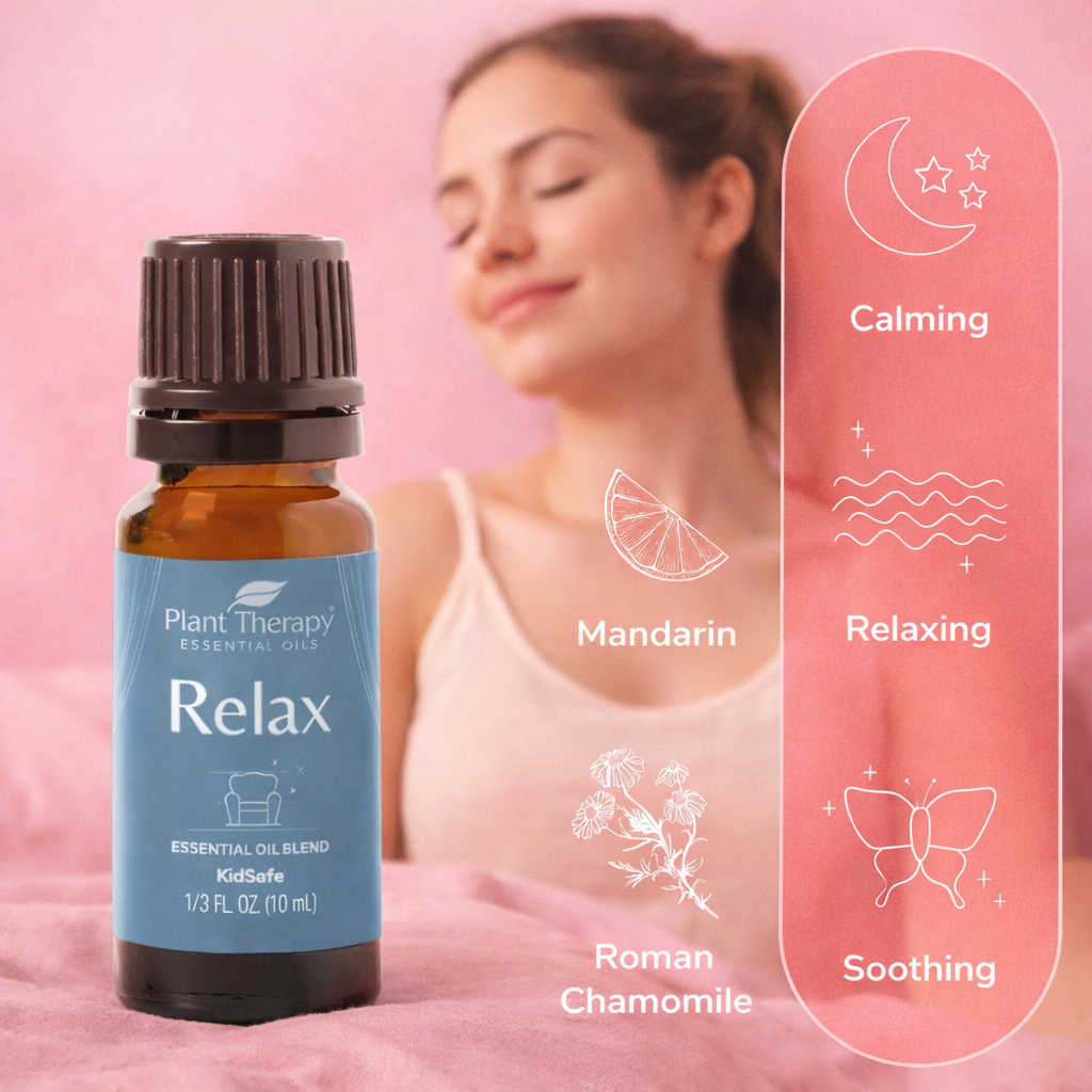 Natural essential oils for diffuser massage and skincare use