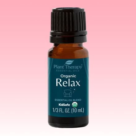 Organic Relax Essential Oil Blend 10ml – USDA Certified Organic Calming Essential Oil for Sleep & Stress Relief