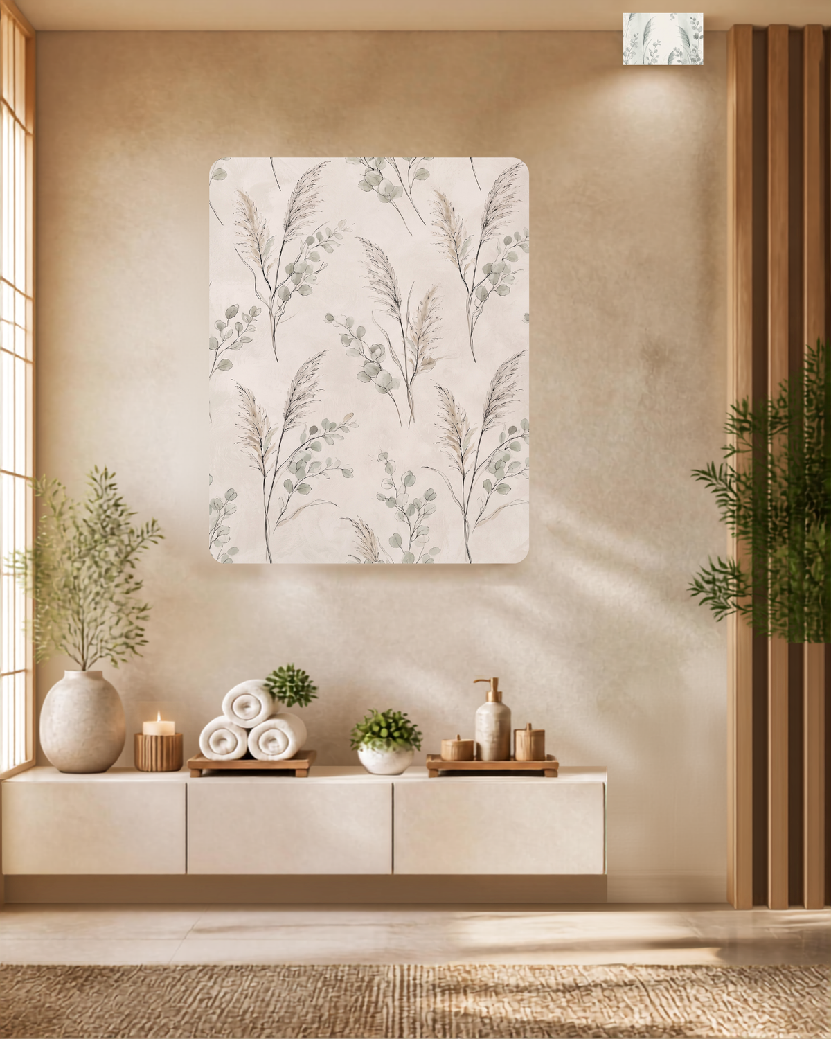 Soft Plume Pampas Grass Wall Art Print
