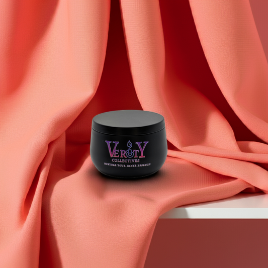 Luxury Black Curved Tin Soy Candle