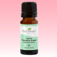 Tension ease organic essential oil blend for stress relief and aromatherapy diffuser