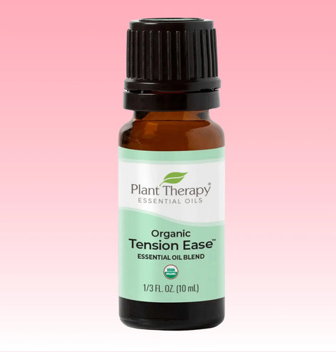 Tension ease organic essential oil blend for stress relief and aromatherapy diffuser