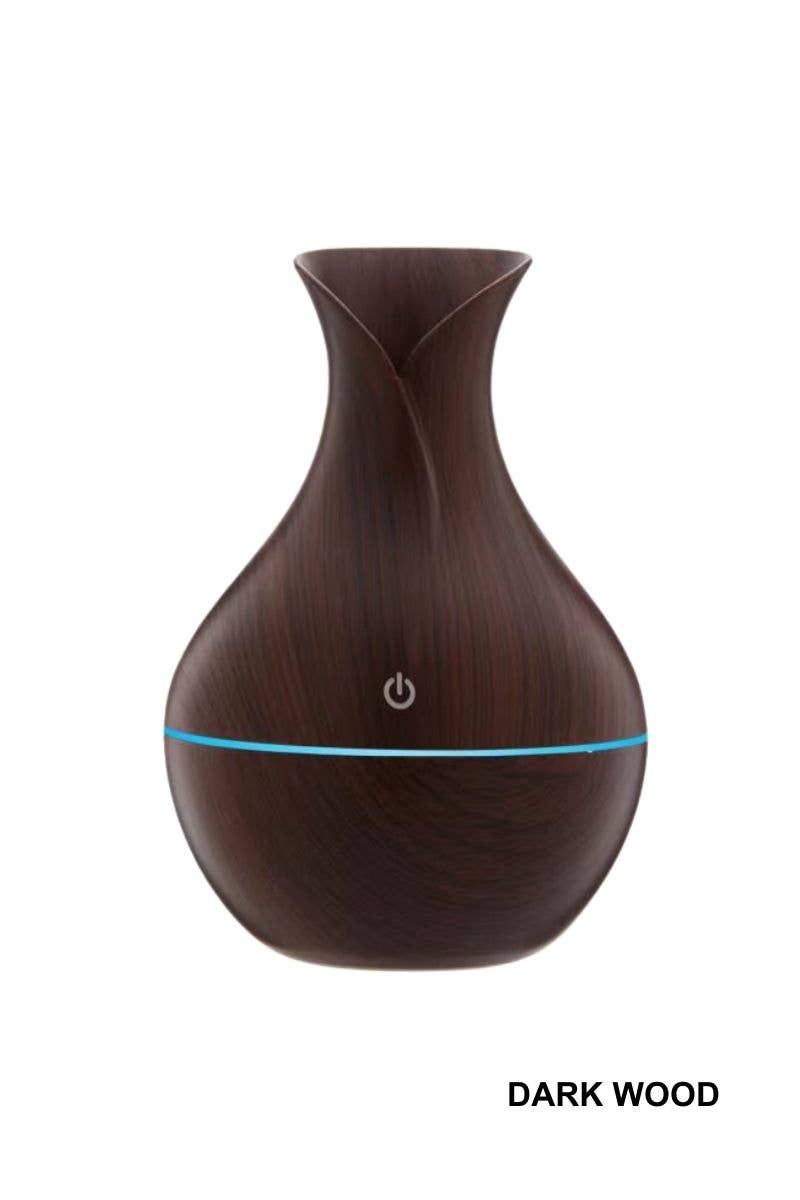 dark wood pear shaped humidifier