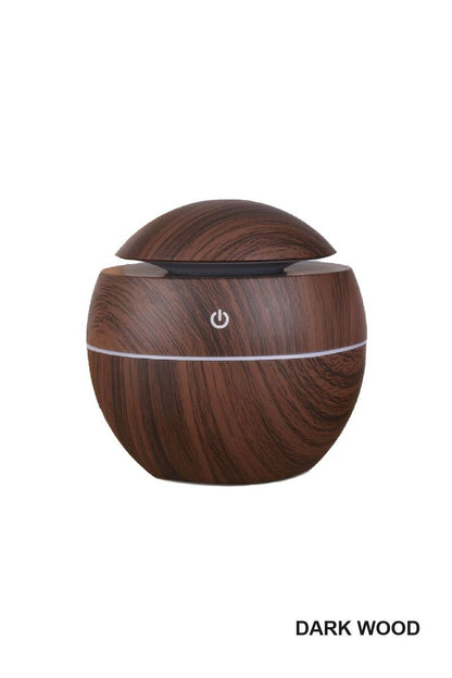 dark wood humidifier against white background